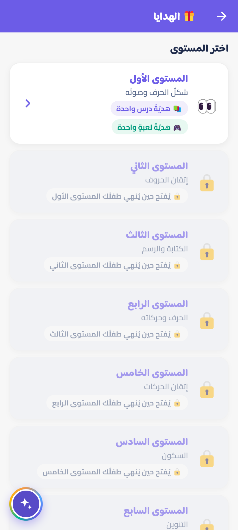 المستوى الأول